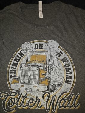 Colter Wall Graphic Truck Tee - Gray with Yellow Print